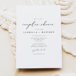 EVELYN Elegant Calligraphy Script Par Shower Inbjudningar