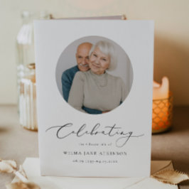 EVELYN Elegant Script Memorial Funeral Program