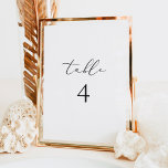 EVELYN Elegant Skript Modern Minimal Bordsnummer<br><div class="desc">Det här bordsnumret har ett elegant-calligraphy-skriptteckensnitt och en modern minimalistisk design. Redigera bordsnumret enkelt och lägg till "kvantitet 1" i kundvagnen. Ändra numret och upprepa för hela borden. Det här bordsnumret är perfekten som tillägg till ditt vanliga klassiska bröllop,  babydusch,  möhippa eller någon annan speciell händelse.</div>