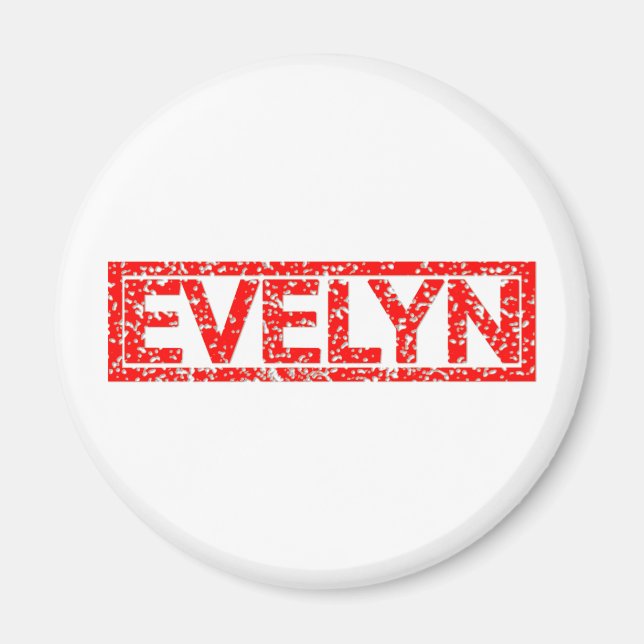 Evelyn Frimärke Magnet (Framsidan)