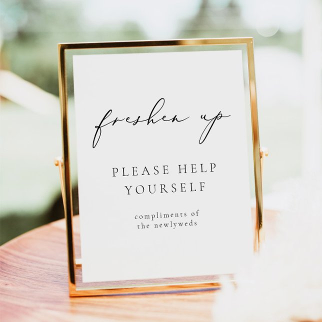 EVELYN Modern Elegant Calligraphy Freshen Up Poste Poster (Skapare uppladdad)