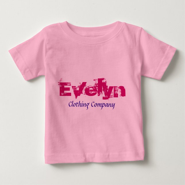 Evelyn Namn Clothing Company Baby Shirts Tee (Framsida)