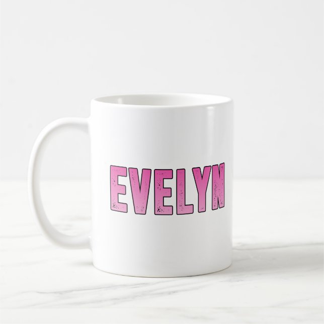 Evelyn namn kaffemugg (Vänster)