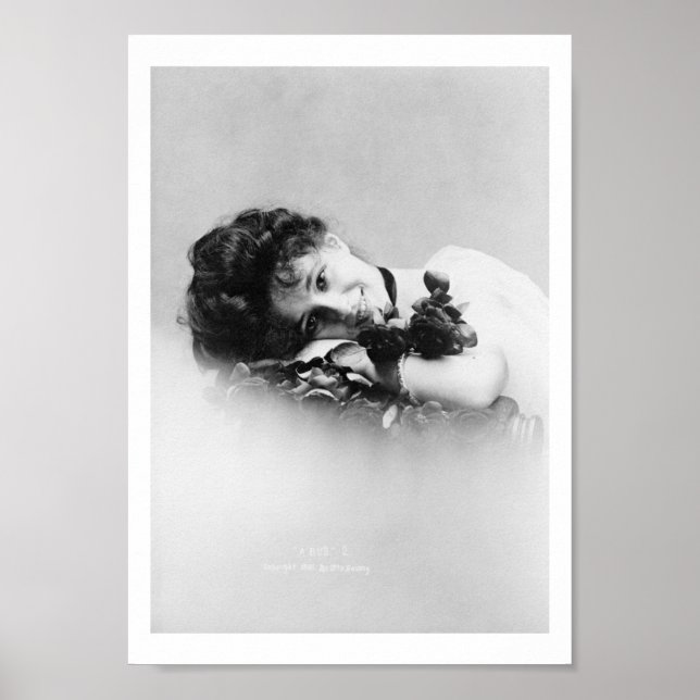 Evelyn Nesbit, 1901, fotograferad av Otto Sarony Poster (Framsidan)