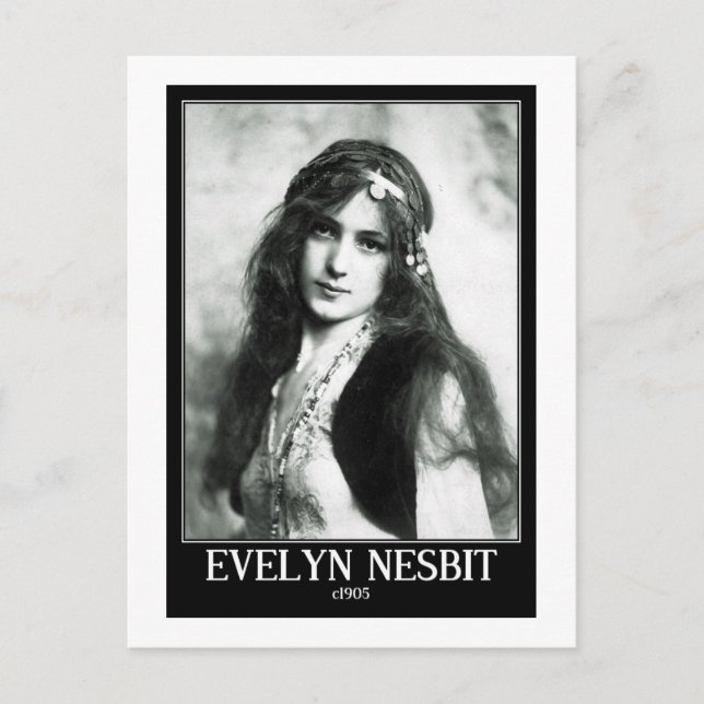 Evelyn Nesbit, Kändis, c1905, Ålderdomlig Vykort (Framsida)