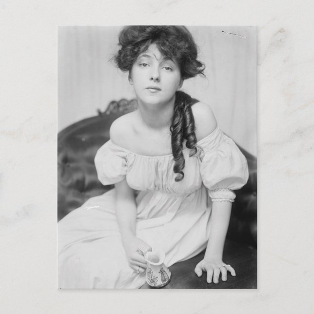 Evelyn Nesbitt om 1900 Vykort (Framsida)
