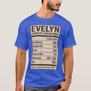 Evelyn Nutrition Facts Namn Nickname Alias Title F T Shirt
