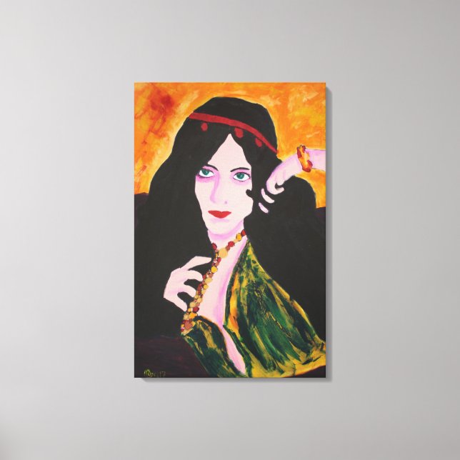 Evelyn Plays Canvastryck (Framsida)