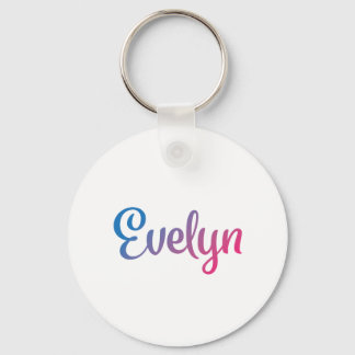 Evelyn Snyggt Cursive Nyckelring