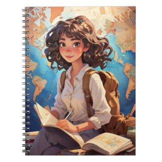 Evelyn Wanderlusts utskrivbara junk journal Anteckningsbok