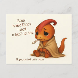 Even Brave Dinos Need a Healing Day - Karte Vykort