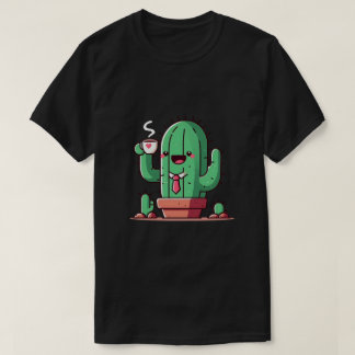 Even cacti drink coffee t shirt