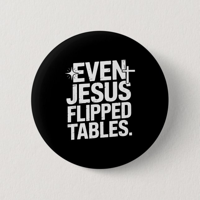 Even Jesus Flipped Tables Funny Jesus Lovers Chris Knapp (Framsida)