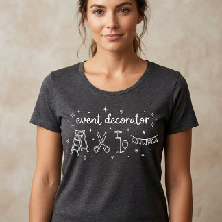 Evenemang Dekoratör Fest Stylist Designer Stilren T Shirt