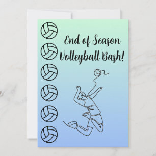 Evenemang Namn Plats Sport Tema Volleyboll  Inbjudningar