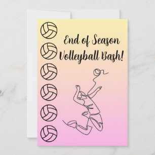Evenemang Namn Plats Sport Tema Volleyboll  Inbjudningar