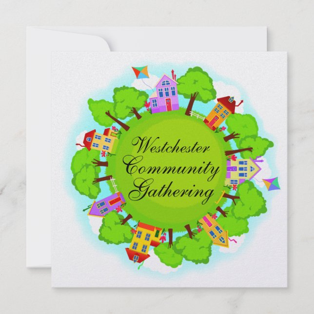 Evenemanget gemenskapen - grannskap - SRF Inbjudningar (Framsida)