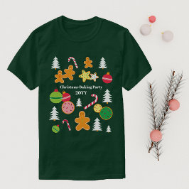 Evenemanget Namn och året för julspel, tema T Shirt