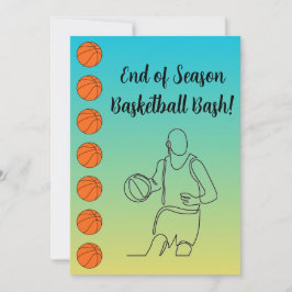 Evenemangets Namn-idrottstema, basketboll Inbjudningar