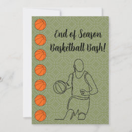 Evenemangets Namn-idrottstema, basketboll Inbjudningar