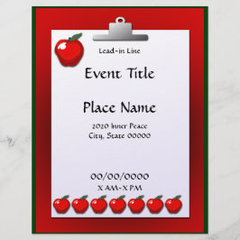 EvenemangsFlyer för skollärare Reklamblad