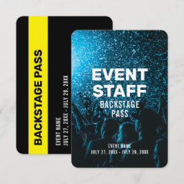 Evenemangsfoto Backstage Pass Personal 3.5"x5" ID- Inbjudningar
