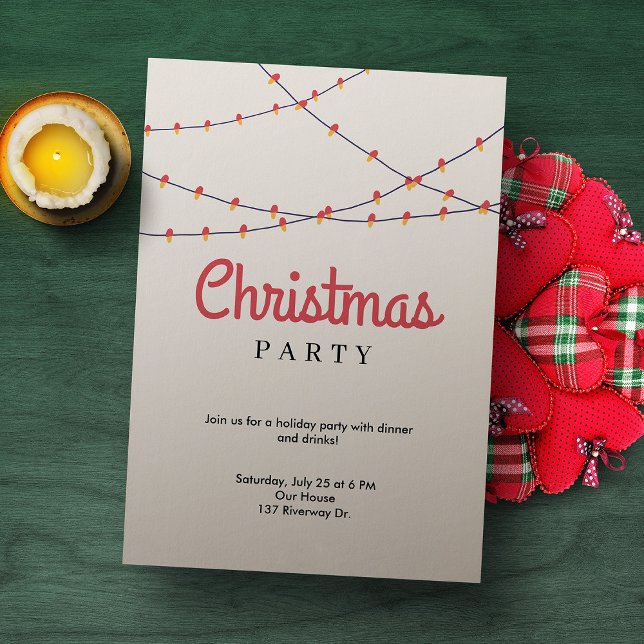 Evenemangsinbjudan till jul i Party | Ljus Inbjudningar (Skapare uppladdad)
