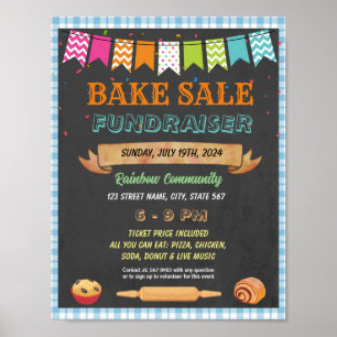 Evenemangsmall för Bake Sale-insamlare Poster