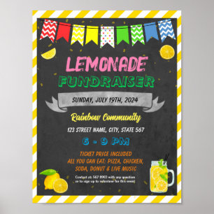 Evenemangsmall för Lemonade-stativ Poster