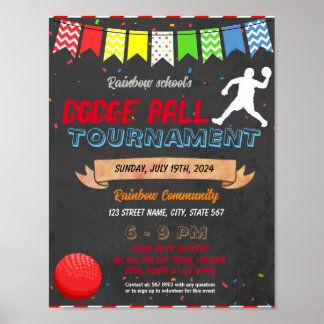 Evenemangsmall i Dodgeball-skolan Poster