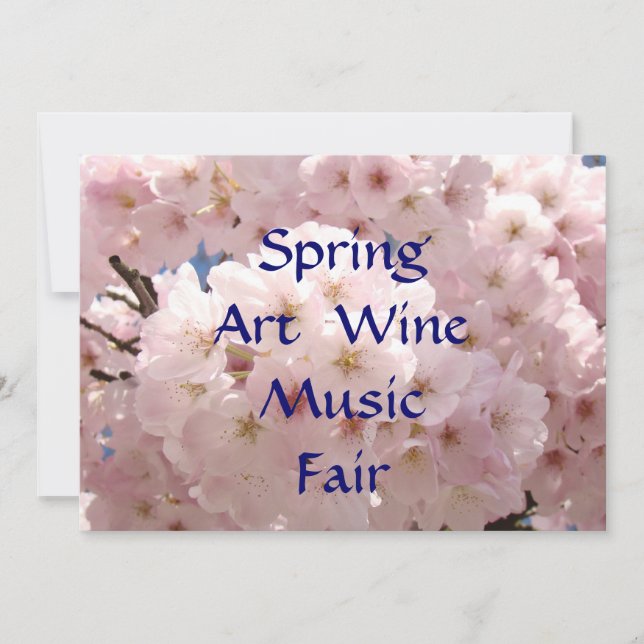 Evenemangsmässa Inbjudningar Vår Konst Vin Musik F (Framsida)