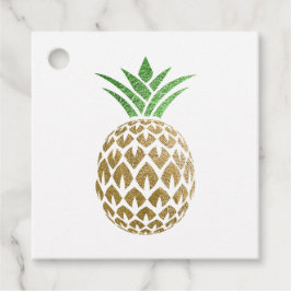 Evenemangsplanerare för falsk guld folie Ananas Gåvor Etiketter