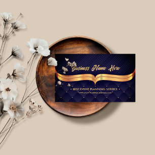 Evenemangsplanerare Lyx Navy Visitkort