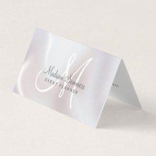 Evenemangsplanerarödscent Pearl Shimmer Visitkort