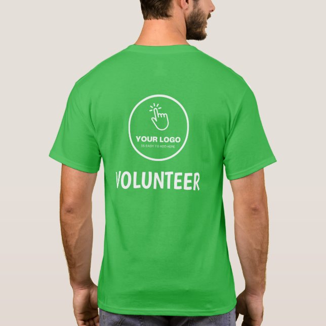 Evenemangsvolontär för enkel Anpassningsbar av Log T Shirt (Baksida)