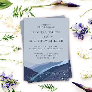 Evenin i backe bergen Blådamm Inbjudningar