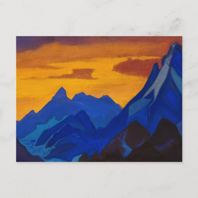 Evening, 1939 by Nicholas Roerich Vykort (Framsida)