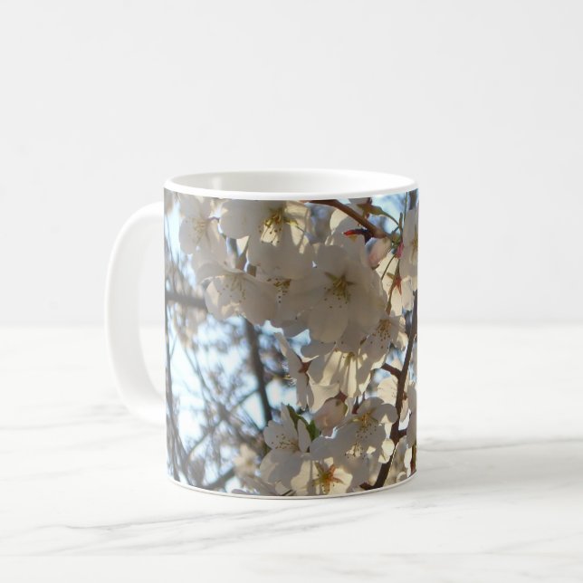Evening Cherry Blommars I Vår Blommigt Kaffemugg (Framsida vänster)