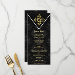Evening Glam Bröllop Menu Meny