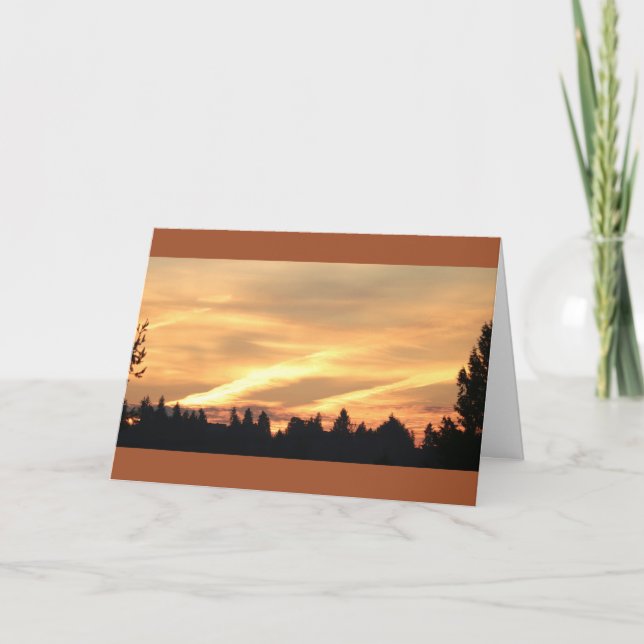 Evening Himmel, Bremerton, Washington Kort (Framsida)