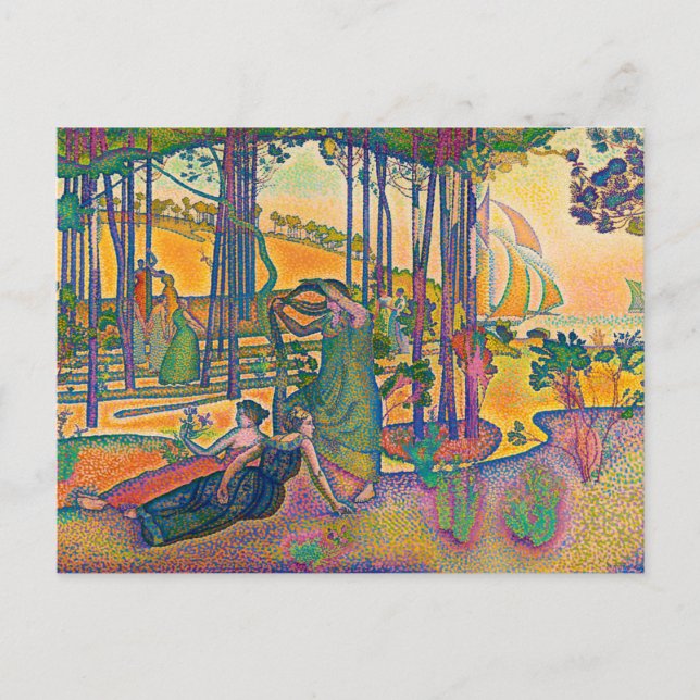 Evening Luft av Henri-Edmond Kor (1893) Vykort (Framsida)