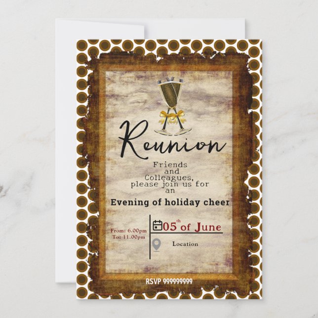 Evening Party Inbjudningar (Framsida)