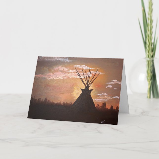 Evening Respite Tack Kort (Framsida)