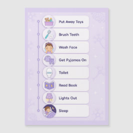 Evening Routine Visual Schedule for Neurodivergent