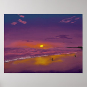 Evening Sunset (Alt-version) Poster