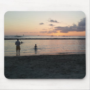 Evening Sunset Tropical Beach Waikiki Oahu Hawaii Musmatta