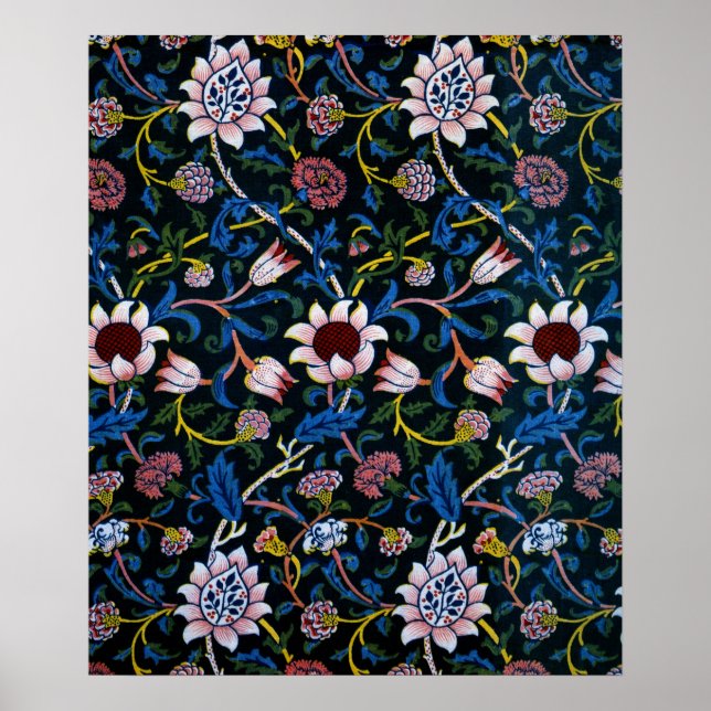 Evenlode av William Morris Poster (Framsidan)