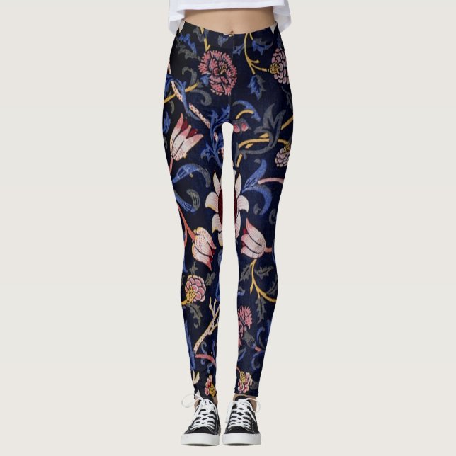 Evenlode, berömdt William Morris-mönster, Leggings (Framsida)