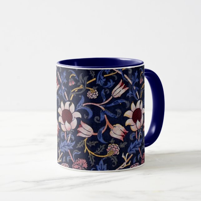 Evenlode, famous William Morris pattern, Mugg (Framsida höger)
