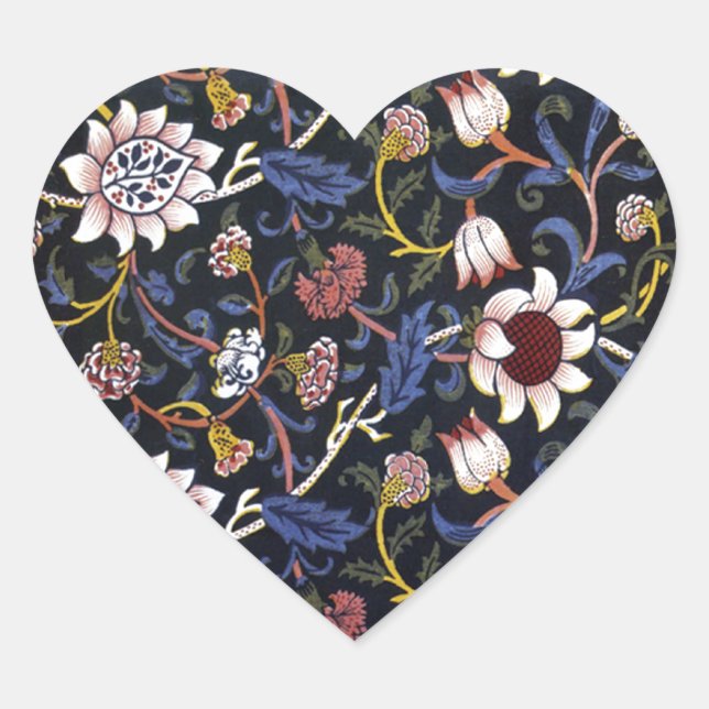 Evenlode Heart Sticker Hjärtformat Klistermärke (Framsida)